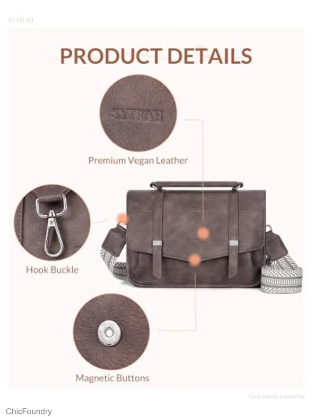 Women's Crossbody Bag Soft Faux Leather Shoulder Handbag Purse